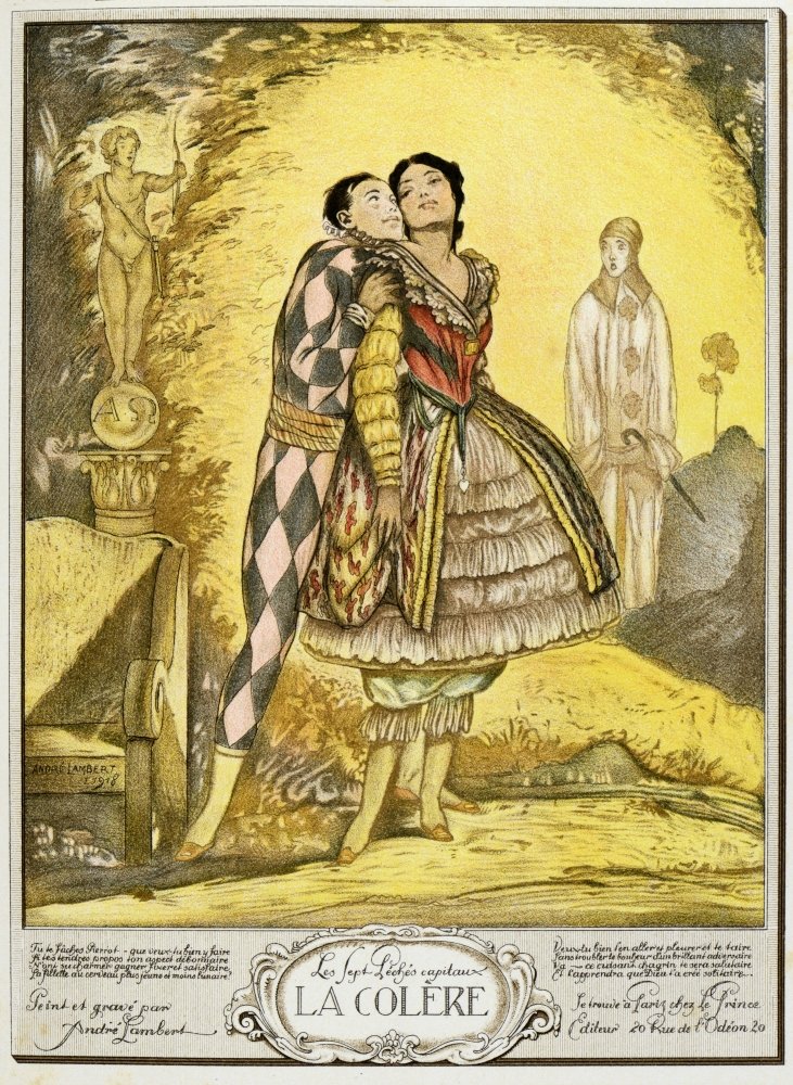 額装品/The Axe/エバート ンドクイスト/アート/ポスター/インテリア Amazon.com: Andre Lambert ( 1851 - 1929 ) The Seven Deadly Sins